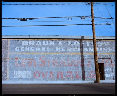 A pretty amazing old @levis advertisement mural that’s still holding up over many decades.