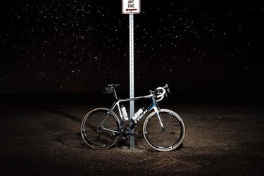 Enjoying the little light pollution while lost in Nevada. #GoByBike