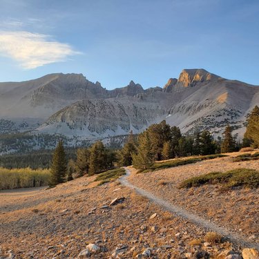 Wheeler Peak, Great Basin National Park, Baker Nevada

With an elevation of 13,064 ft., Wheeler Peak is Nevada's second highest peak.

September 26th, 2020