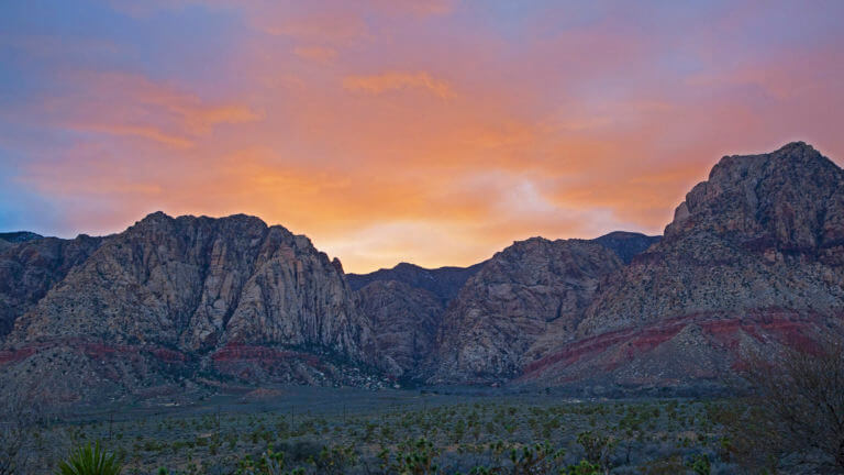 Sunset in Spring Mountain Ranch State Park